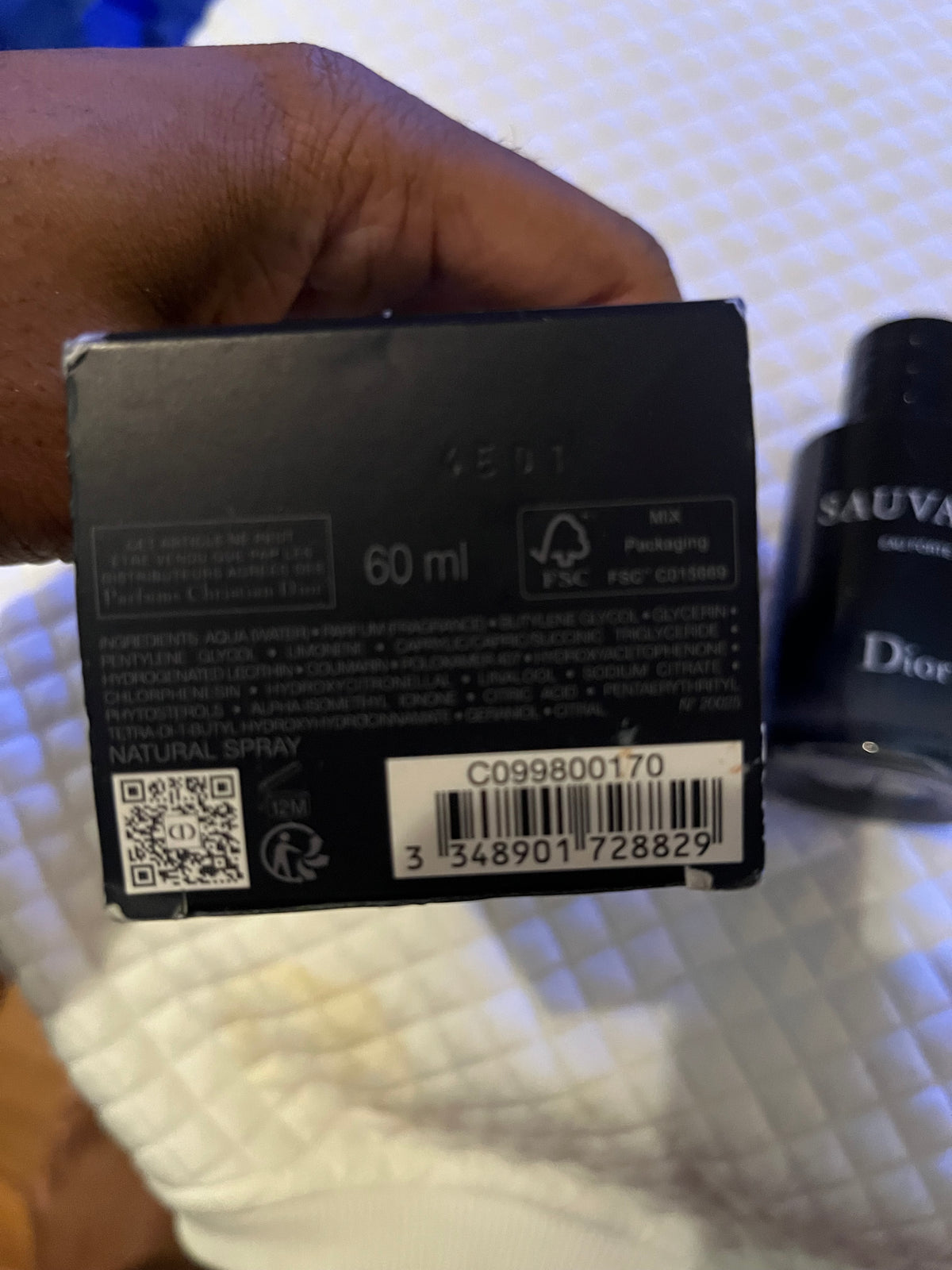 Dior Sauvage Eau Forte (Alcohol-Free Parfum)